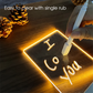 Transparent Message Board Night Light Glowing Memo Acrylic LED Ambient Lights Daily Moment