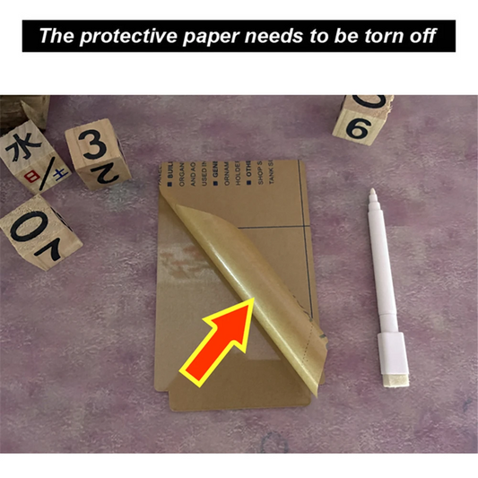 Transparent Message Board Night Light Glowing Memo Acrylic LED Ambient Lights Daily Moment